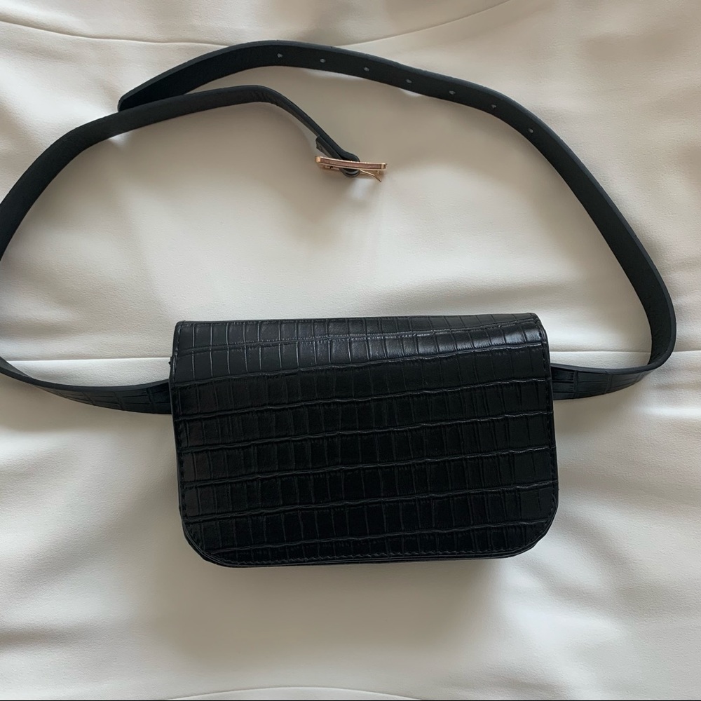 Faux Leather Belt Purse